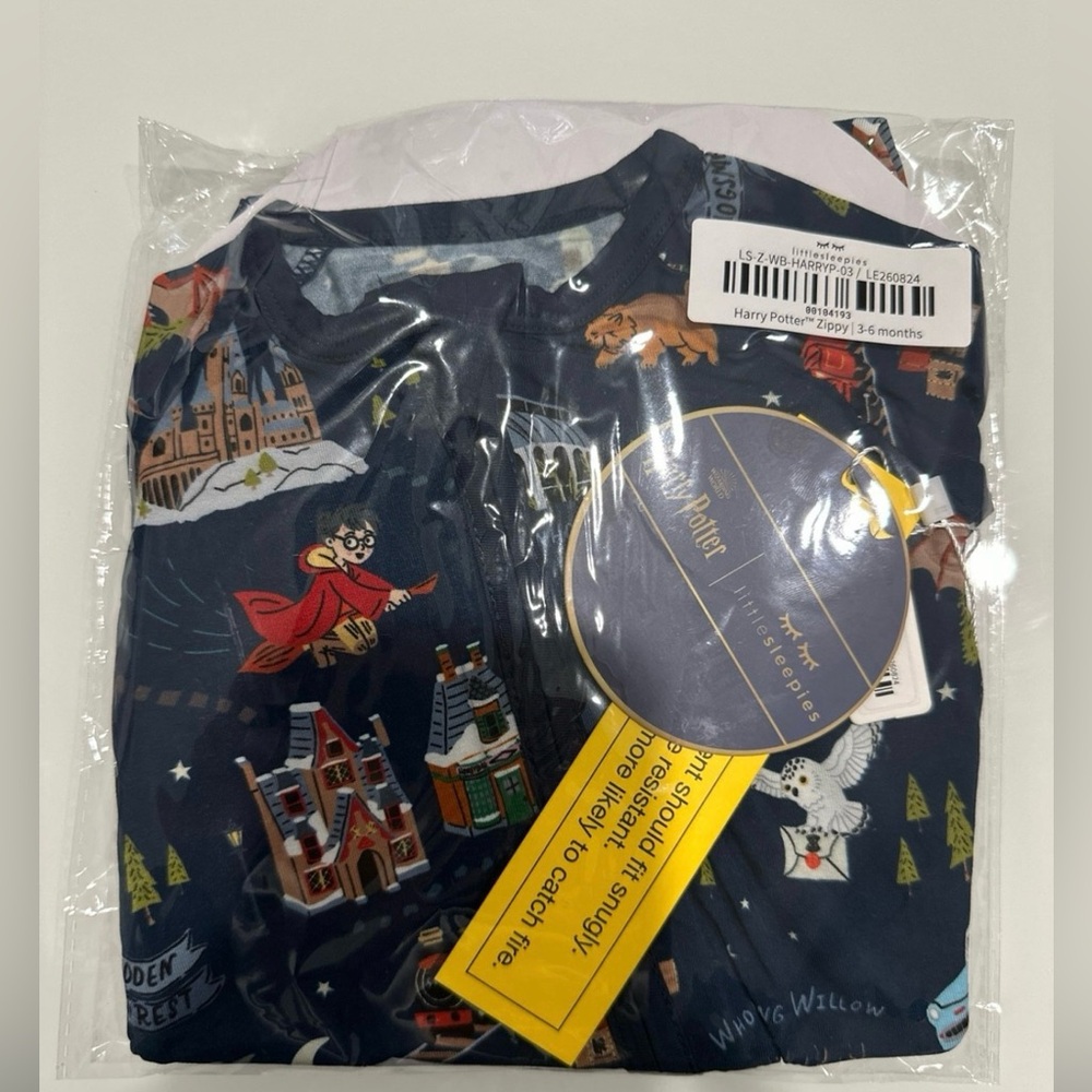 Little sleepies Harry Potter zippy 3-6 month longsleeve